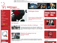 Tablet Screenshot of goettingen-tourismus.de